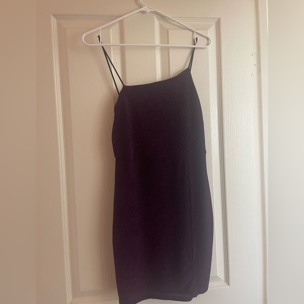 Sparkly dark purple dress